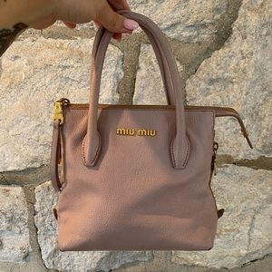 Miu Miu Mini Crossbody Bag in Nude/Pink